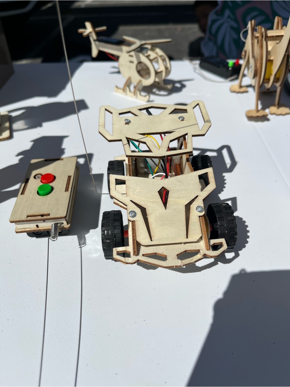 Kids STEM wooden DIY packet - remote control car